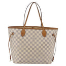 LOUIS VUITTON Damier Azur Neverfull MM Tote Bag N41605 LV Auth 142487-2