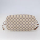 LOUIS VUITTON Damier Azur Neverfull MM Tote Bag N41605 LV Auth 142487-5