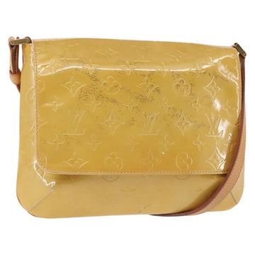 LOUIS VUITTON Monogram Vernis Thompson Street Bag Beige M91301 LV Auth 142494