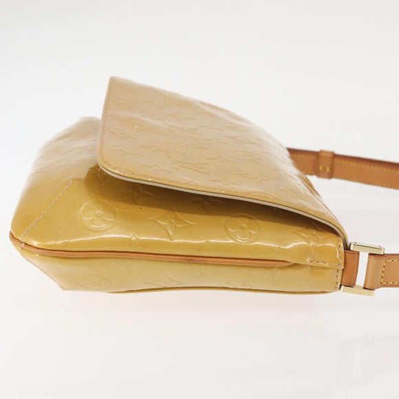 LOUIS VUITTON Monogram Vernis Thompson Street Bag Beige M91301 LV Auth 142494