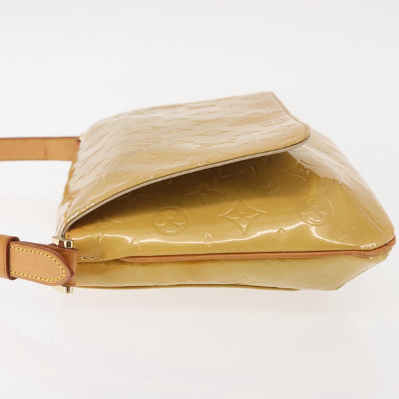 LOUIS VUITTON Monogram Vernis Thompson Street Bag Beige M91301 LV Auth 142494