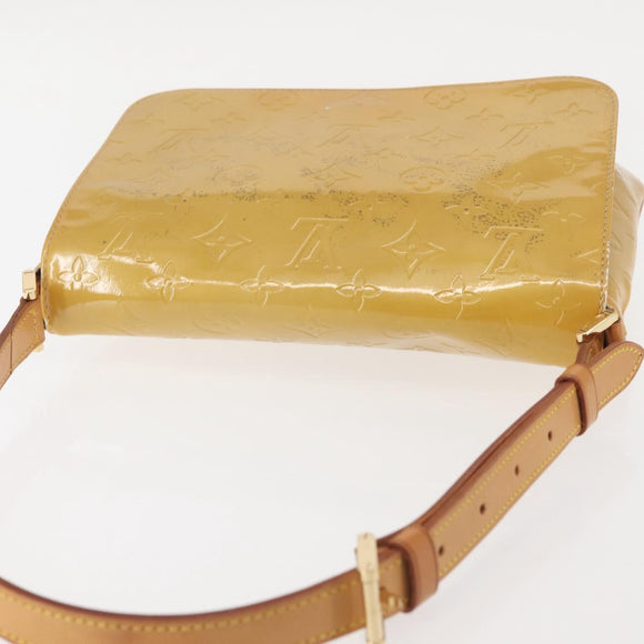 LOUIS VUITTON Monogram Vernis Thompson Street Bag Beige M91301 LV Auth 142494