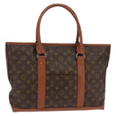 LOUIS VUITTON Monogram Sac Weekend PM Hand Bag M42425 LV Auth 142504-1