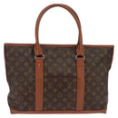 LOUIS VUITTON Monogram Sac Weekend PM Hand Bag M42425 LV Auth 142504-2