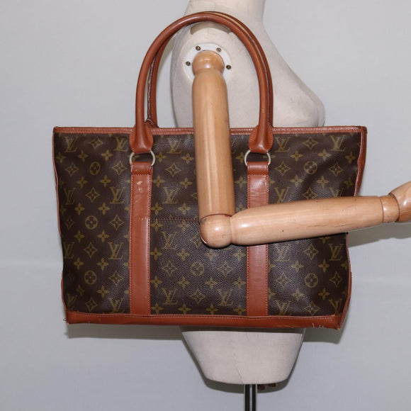 LOUIS VUITTON Monogram Sac Weekend PM Hand Bag M42425 LV Auth 142504
