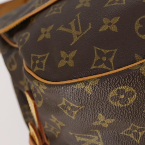 LOUIS VUITTON Monogram Saumur 35 Shoulder Bag M42254 LV Auth 142507