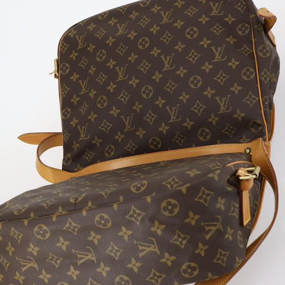 LOUIS VUITTON Monogram Saumur 35 Shoulder Bag M42254 LV Auth 142507