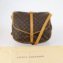 LOUIS VUITTON Monogram Saumur 35 Shoulder Bag M42254 LV Auth 142507-12