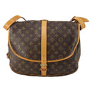LOUIS VUITTON Monogram Saumur 35 Shoulder Bag M42254 LV Auth 142507-2