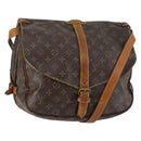 LOUIS VUITTON Monogram Saumur 35 Shoulder Bag M42254 LV Auth 142508-1
