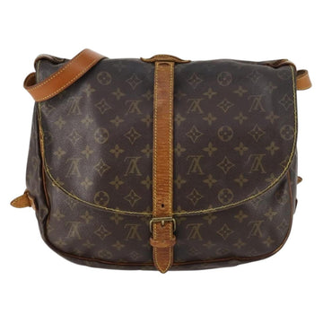 LOUIS VUITTON Monogram Saumur 35 Shoulder Bag M42254 LV Auth 142508 - 0