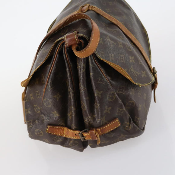 LOUIS VUITTON Monogram Saumur 35 Shoulder Bag M42254 LV Auth 142508