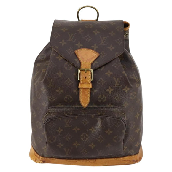 LOUIS VUITTON Monogram Montsouris GM Backpack M51135 LV Auth 142510