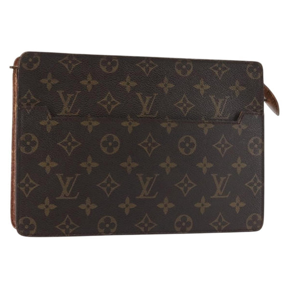 LOUIS VUITTON Monogram Pochette Homme Clutch Bag M51795 LV Auth 142513