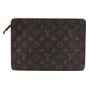 LOUIS VUITTON Monogram Pochette Homme Clutch Bag M51795 LV Auth 142513-2