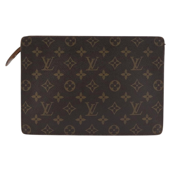 LOUIS VUITTON Monogram Pochette Homme Clutch Bag M51795 LV Auth 142513