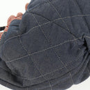 CHANEL Chain Tote Bag Denim Blue Silver CC Auth 142514V-18