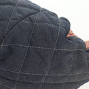 CHANEL Chain Tote Bag Denim Blue Silver CC Auth 142514V-19