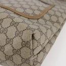 GUCCI GG Supreme Web Sherry Line Tote Bag PVC Beige Red 39 02 003 Auth 142515-10