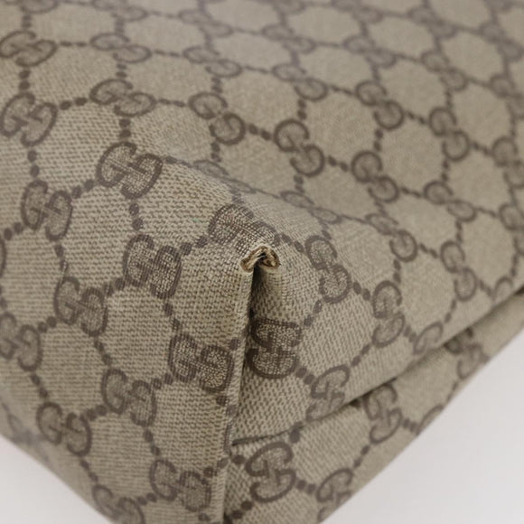 GUCCI GG Supreme Web Sherry Line Tote Bag PVC Beige Red 39 02 003 Auth 142515