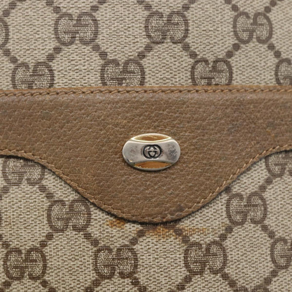 GUCCI GG Supreme Web Sherry Line Tote Bag PVC Beige Red 39 02 003 Auth 142515