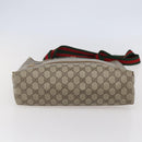 GUCCI GG Supreme Web Sherry Line Tote Bag PVC Beige Red 39 02 003 Auth 142515-9