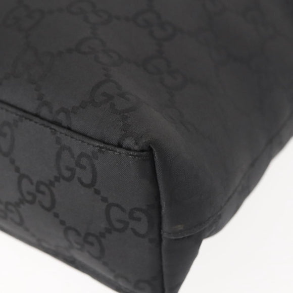 GUCCI GG Canvas Tote Bag Black 001 3102 Auth 142519