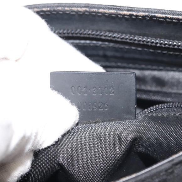 GUCCI GG Canvas Tote Bag Black 001 3102 Auth 142519