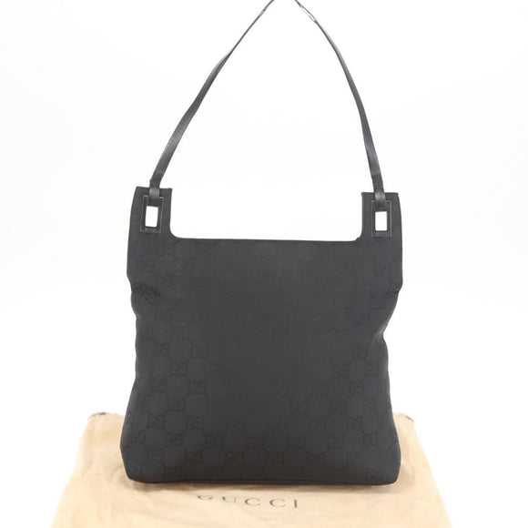 GUCCI GG Canvas Tote Bag Black 001 3102 Auth 142519