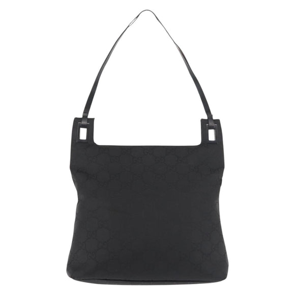 GUCCI GG Canvas Tote Bag Black 001 3102 Auth 142519