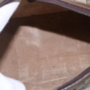 GUCCI GG Supreme Web Sherry Line Hand Bag PVC Beige Gold Red 40 3841 Auth 142520-17