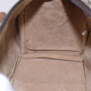 GUCCI GG Supreme Web Sherry Line Hand Bag PVC Beige Gold Red 40 3841 Auth 142520-19