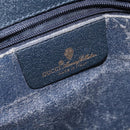 GUCCI GG Supreme Hand Bag PVC Navy Gold 116 02 080 Auth 142523-20