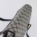 GUCCI GG Supreme Hand Bag PVC Navy Gold 116 02 080 Auth 142523-6