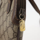 GUCCI GG Supreme Web Sherry Line Shoulder Bag PVC Beige 904 02 047 Auth 142525-14