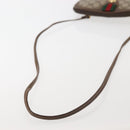 GUCCI GG Supreme Web Sherry Line Shoulder Bag PVC Beige 904 02 047 Auth 142525-7