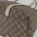 GUCCI GG Supreme Tote Bag PVC Beige Silver 114595 Auth 142526-10