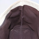 GUCCI GG Supreme Tote Bag PVC Beige Silver 114595 Auth 142526-18