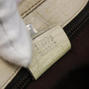 GUCCI GG Supreme Tote Bag PVC Beige Silver 114595 Auth 142526-20