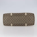 GUCCI GG Supreme Tote Bag PVC Beige Silver 114595 Auth 142526-9