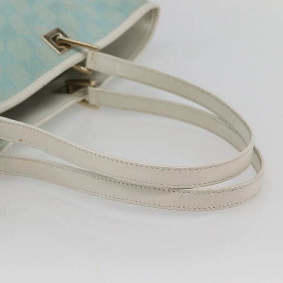 GUCCI GG Canvas Tote Bag Light Blue Gold 002 1098 3444 Auth 142530