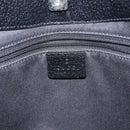 GUCCI GG Canvas Tote Bag Black Silver 113016 Auth 142531-17