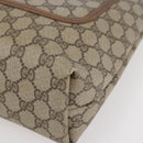 GUCCI GG Supreme Web Sherry Line Tote Bag PVC Beige Red 378 02 003 Auth 142533-9