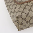 GUCCI GG Supreme Web Sherry Line Tote Bag PVC Beige Red 378 02 003 Auth 142533-14