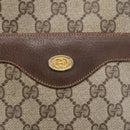 GUCCI GG Supreme Web Sherry Line Tote Bag PVC Beige Red 378 02 003 Auth 142533-17