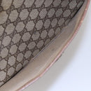 GUCCI GG Supreme Web Sherry Line Tote Bag PVC Beige Red 378 02 003 Auth 142533-11