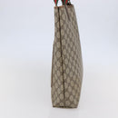 GUCCI GG Supreme Web Sherry Line Tote Bag PVC Beige Red 378 02 003 Auth 142533-4
