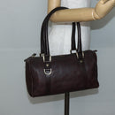 GUCCI GG Canvas Guccissima Hand Bag Leather Brown Gold 130942 Auth 142535-22