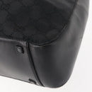 GUCCI GG Canvas Hand Bag Black Silver 94898 Auth 142537-16