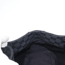 GUCCI GG Canvas Hand Bag Black Silver 94898 Auth 142537-18